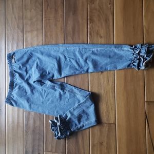 Matilda Jane Denim Ruffle Leggings Sz8